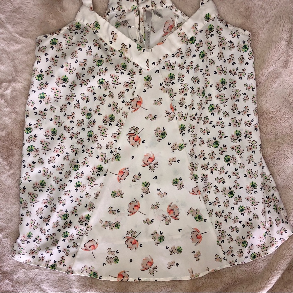 LC Lauren Conrad Floral Tank - Picture 4 of 6